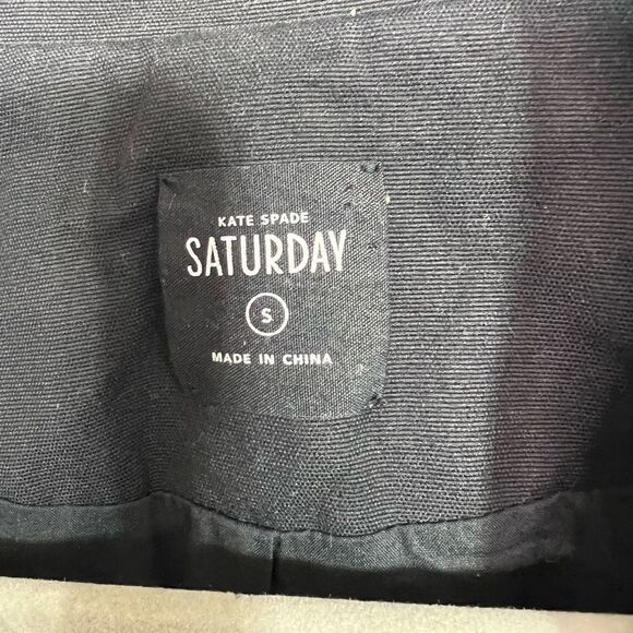 Kate Spade Saturday Black Moto Style Jacket Women's Size Small - Picture 5 of 6